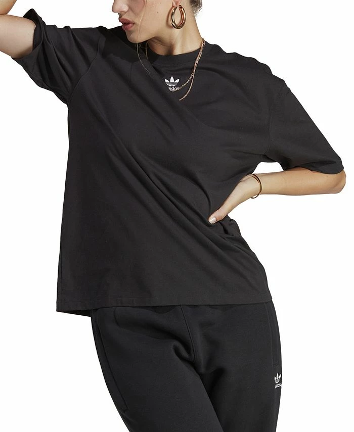 ADIDAS Women's Cotton Adicolor Essentials T-Shirt 1 ADIDAS Women's Cotton Adicolor Essentials T-Shirt