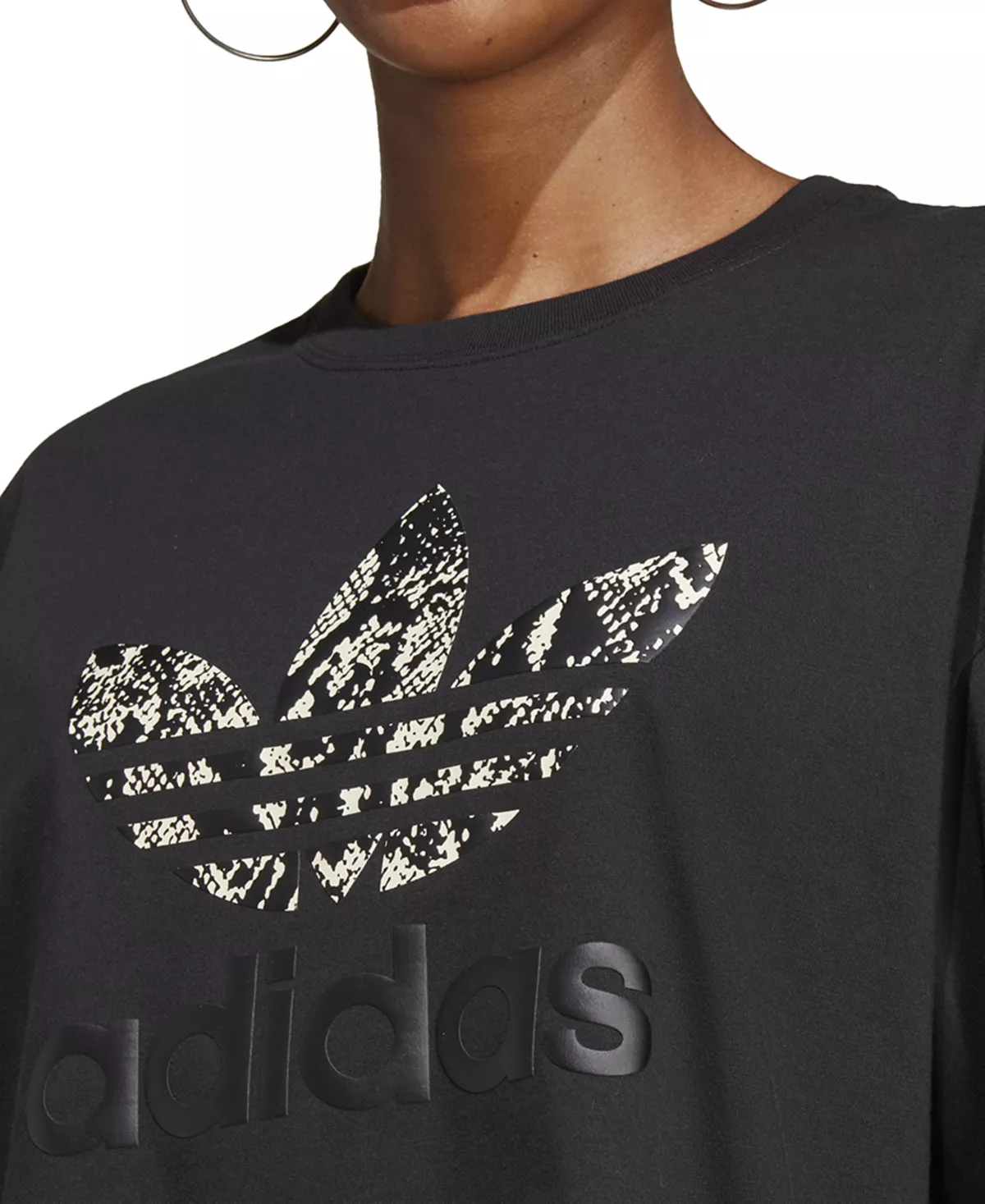 ADIDAS Women's Cotton Graphic T-shirt 3 ADIDAS Women's Cotton Graphic T-shirt - Image 3