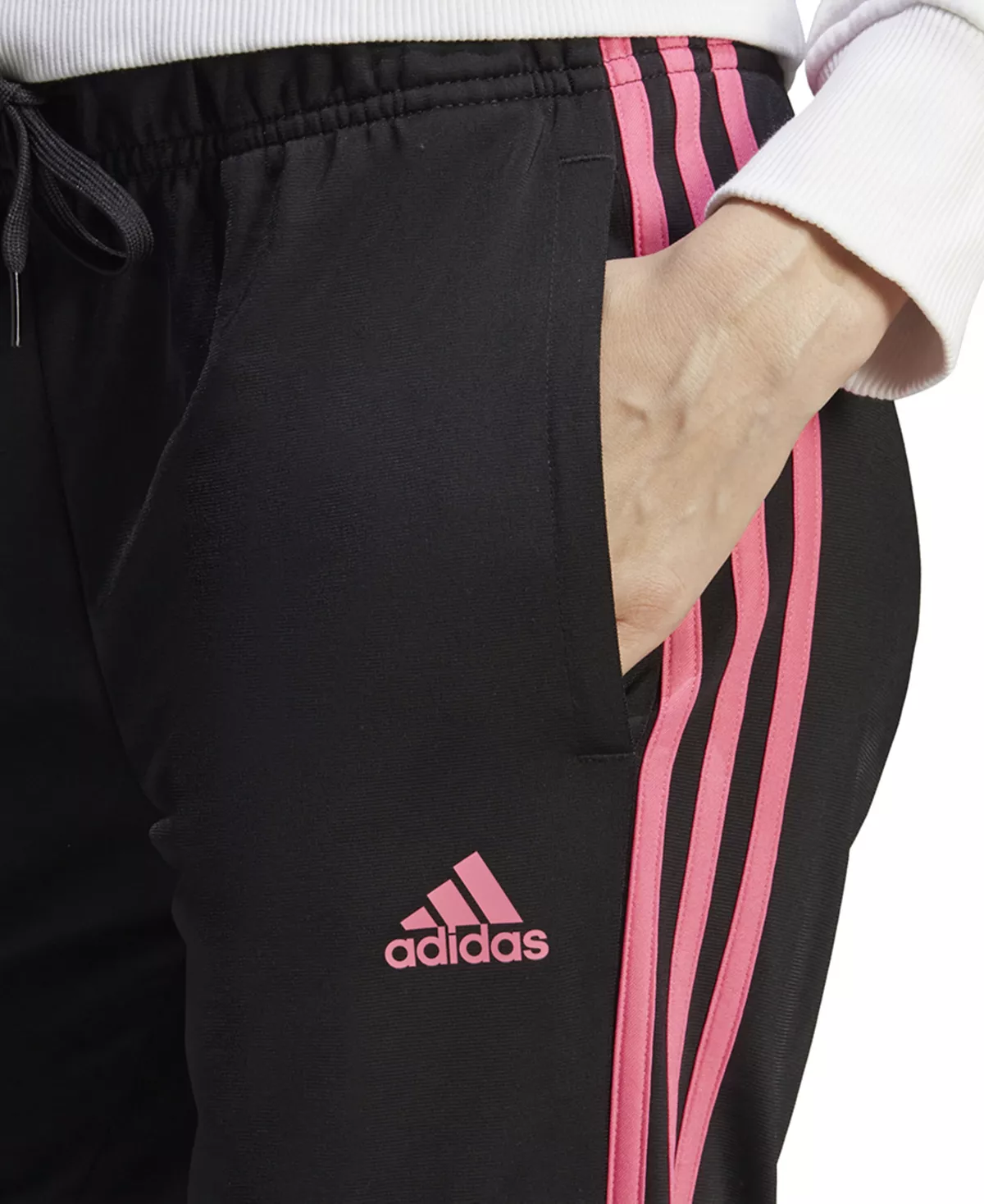 ADIDAS Women's Essentials Warm-Up Slim Tapered 3-Stripes Track Pants, XS-4X 12 ADIDAS Women's Essentials Warm-Up Slim Tapered 3-Stripes Track Pants, XS-4X - Image 12