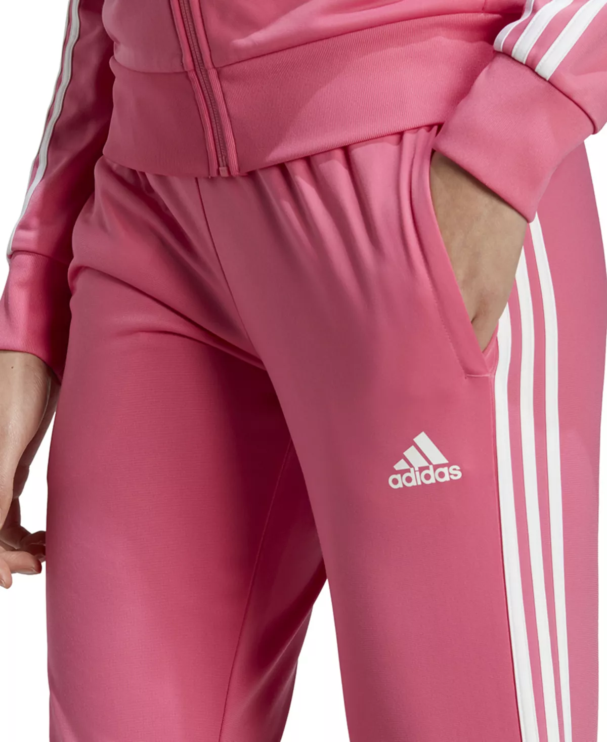 ADIDAS Women's Essentials Warm-Up Slim Tapered 3-Stripes Track Pants, XS-4X 13 ADIDAS Women's Essentials Warm-Up Slim Tapered 3-Stripes Track Pants, XS-4X - Image 13