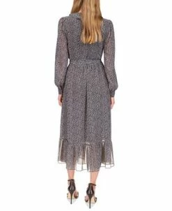 Alternative view of Michael Kors Women's Micro Giraffe-Print Midi Dress