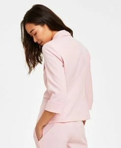 Alternative view of Kasper Women's Single-Button Notched Collar Rolled Sleeve Blazer