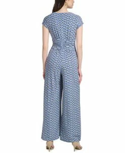 Alternative view of Vince Camuto Women's Printed Twist-Front Cap-Sleeve Jumpsuit