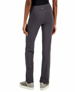 Alternative view of ID Ideology Women's Crisscross-Waist Flared Pants, Created For Macy's