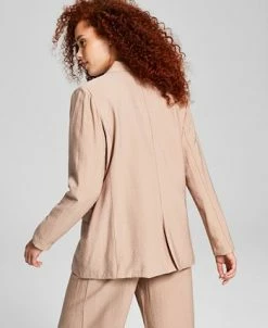 Alternative view of And Now This Women's One-Button Textured Oversized Blazer