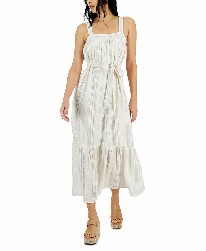INC International Concepts Women's Square-Neck Midi Dress, Created For Macy's 1 INC International Concepts Women's Square-Neck Midi Dress, Created For Macy's