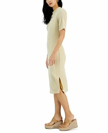 INC International Concepts Women's Ribbed-Knit Midi Dress, Created For Macy's 3 INC International Concepts Women's Ribbed-Knit Midi Dress, Created For Macy's - Image 3