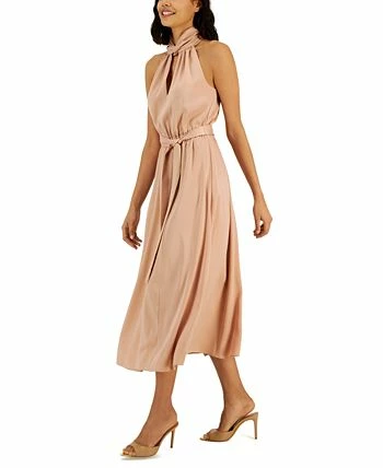 Anne Klein Women's Twist-Neck Halter Sleeveless Midi Dress 3 Anne Klein Women's Twist-Neck Halter Sleeveless Midi Dress - Image 3