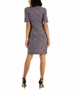 Alternative view of Anne Klein Women's Mary Ellen Keyhole Faux-Wrap Dress