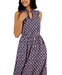 Anne Klein Women's Jenna Stand-Collar Sleeveless Dress 8 Anne Klein Women's Jenna Stand-Collar Sleeveless Dress -Anne Klein Sales Store 23587780 fpx