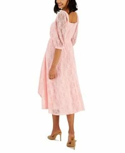 Alternative view of Anne Klein Women's Square-Neck Lace Belted A-Line Dress
