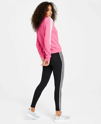 ADIDAS Women's Essentials 3-Stripe Full Length Cotton Leggings, XS-4X 2 ADIDAS Women's Essentials 3-Stripe Full Length Cotton Leggings, XS-4X - Image 2
