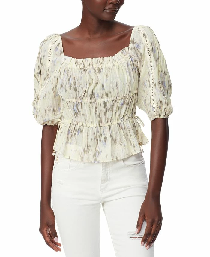 Sam Edelman Women's Square-Neck Puff-Sleeve Blouse 1 Sam Edelman Women's Square-Neck Puff-Sleeve Blouse