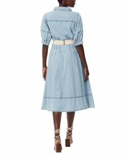Alternative view of Sam Edelman Women's Cotton Collared Belted Shirtdress