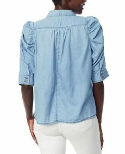 Alternative view of Sam Edelman Women's Puffed-Sleeve Button-Up Shirt