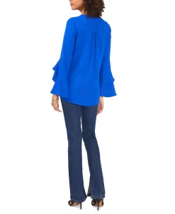Vince Camuto Women's V-neck Flutter Sleeve Blouse -Anne Klein Sales Store 23626118 fpx