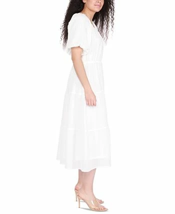 Black Tape Women's Printed Short-Sleeve Tiered Dress 3 Black Tape Women's Printed Short-Sleeve Tiered Dress - Image 3