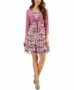 Connected Women's Jacket & Round-Neck Sleeveless Dress