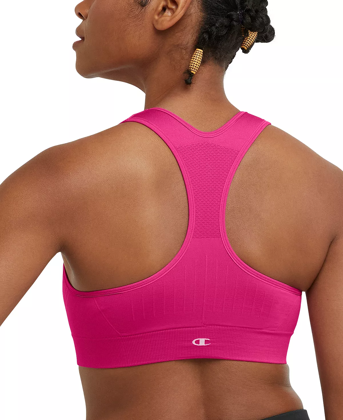Champion Women's Seamless Racerback Medium Impact Sports Bra 5 Champion Women's Seamless Racerback Medium Impact Sports Bra - Image 5