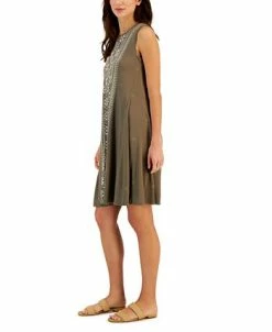 Style & Co Women's Printed Sleeveless Flip-Flop Dress, Created For Macy's 7 Style & Co Women's Printed Sleeveless Flip-Flop Dress, Created For Macy's -Anne Klein Sales Store 23668001 fpx