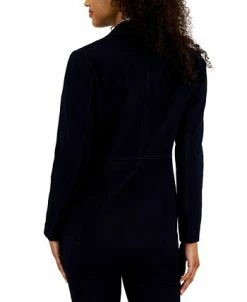 Alternative view of Anne Klein Women's Denim Faux Double Breasted Blazer