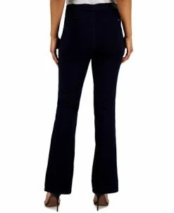 Anne Klein Women's Flared Leg Silhouette Pull-On Denim Pants -Anne Klein Sales Store 23676966 fpx