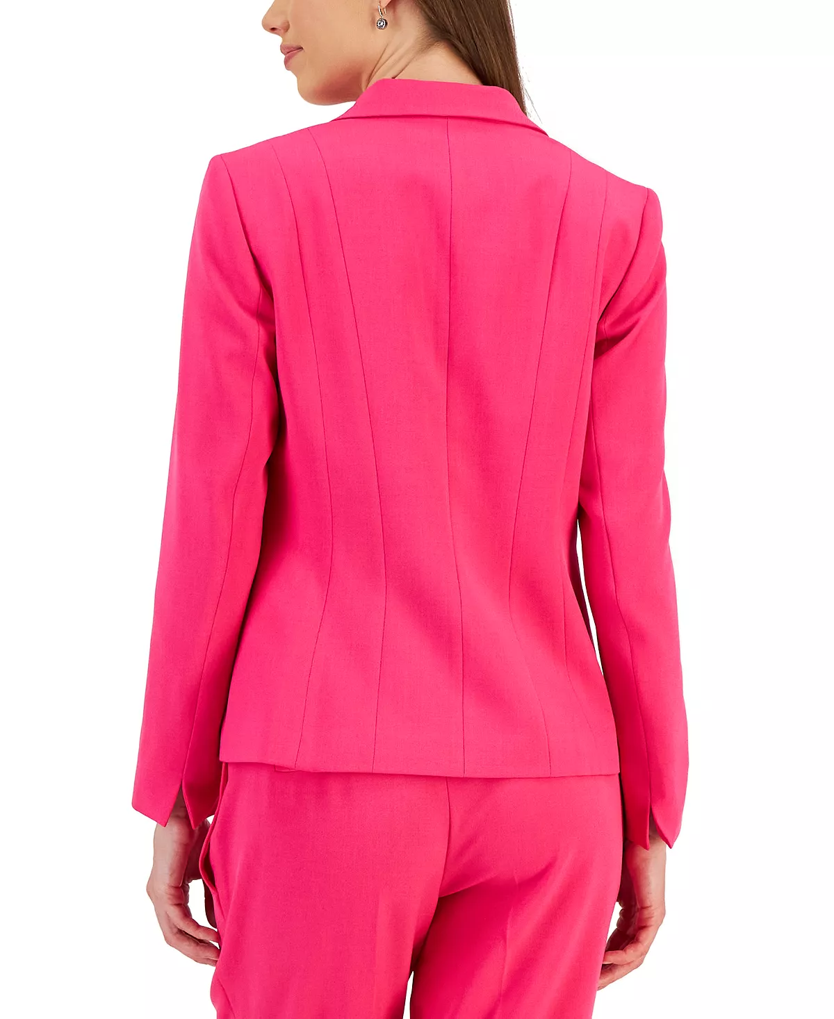 Kasper Crepe One-Button Blazer 10 Kasper Crepe One-Button Blazer - Image 10