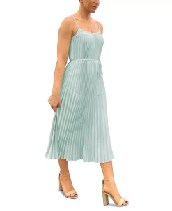 Sam Edelman Pleated Chiffon Sleeveless A-Line Dress 12 Sam Edelman Pleated Chiffon Sleeveless A-Line Dress -Anne Klein Sales Store 23706513 fpx