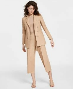 Bar III Women's Double-Breasted Jacket, Tank Top & Pants, Created For Macy's