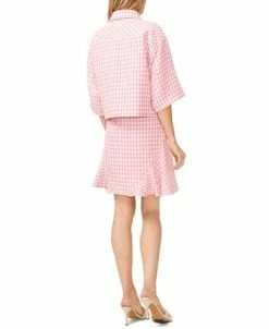 CeCe Women's Tweed Elbow-Sleeve Shirt Jacket 8 CeCe Women's Tweed Elbow-Sleeve Shirt Jacket -Anne Klein Sales Store 23733979 fpx