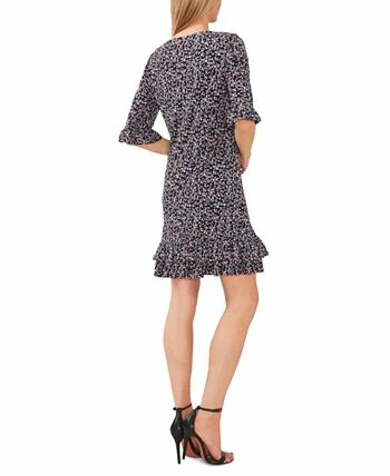 CeCe Women's Floral-Print Ruffled 3/4-Sleeve Dress 2 CeCe Women's Floral-Print Ruffled 3/4-Sleeve Dress - Image 2