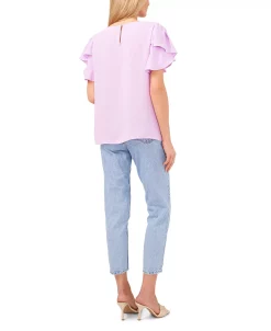 Vince Camuto Women's Tulip-Sleeve Crinkle Gauze Blouse -Anne Klein Sales Store 23755878 fpx