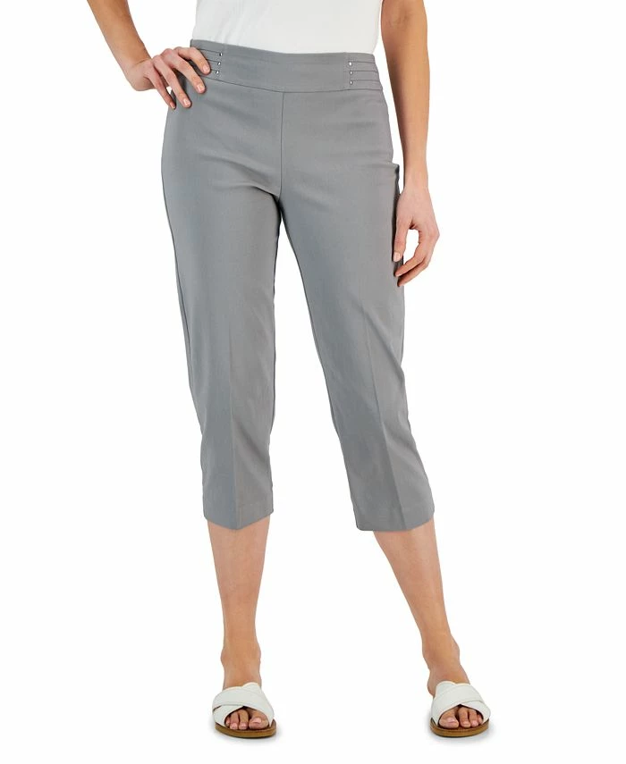 JM Collection Embellished Pull-On Capri Pants, Created For Macy's 1 JM Collection Embellished Pull-On Capri Pants, Created For Macy's