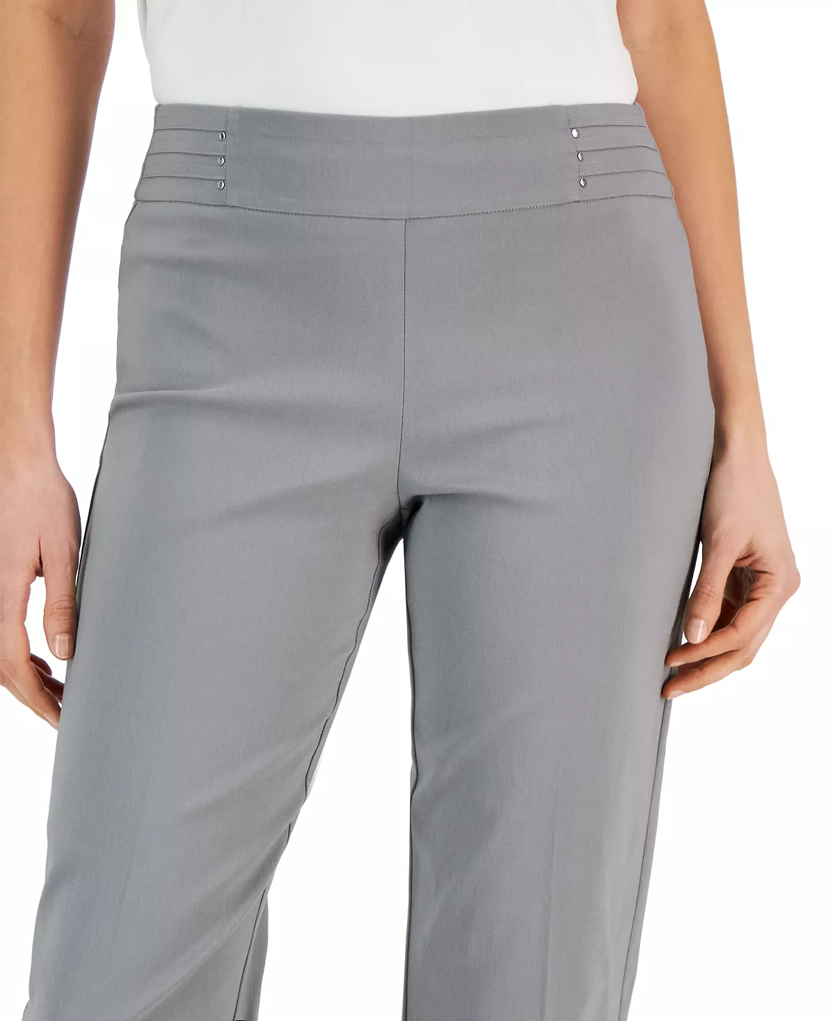 JM Collection Embellished Pull-On Capri Pants, Created For Macy's 4 JM Collection Embellished Pull-On Capri Pants, Created For Macy's - Image 4