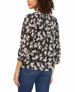 Alternative view of Vince Camuto Women's Tie-Front Printed Matte Top