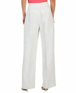 Alternative view of Anne Klein Women's Asymmetrical-Fly Wide-Leg High Rise Pants
