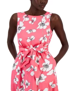 Anne Klein Women's Floral-Print Fit & Flare Midi Dress 9 Anne Klein Women's Floral-Print Fit & Flare Midi Dress -Anne Klein Sales Store 23777212 fpx
