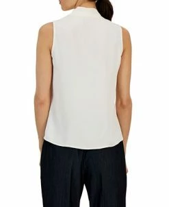 Alternative view of Anne Klein Women's Draped V-Neck Sleeveless Shell Top