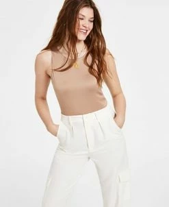 Alternative view of And Now This Women's Sleeveless High Neck Bodysuit, XS-4X