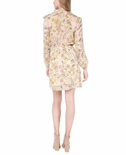 Alternative view of Black Tape Women's Printed Smocked-Waist Minidress