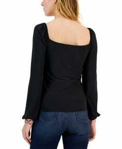 Alternative view of INC International Concepts Women's Square-Neck Ring Top, Created For Macy's