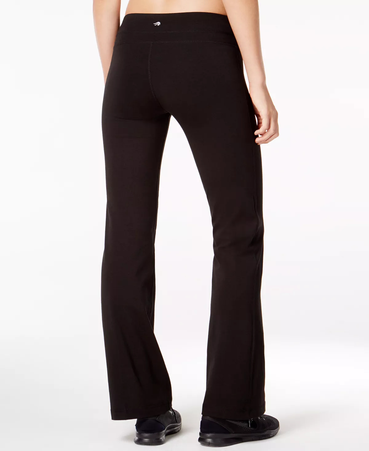 ID Ideology Women's Essentials Flex Stretch Bootcut Yoga Pants With Short Inseam, Created For Macy's 2 ID Ideology Women's Essentials Flex Stretch Bootcut Yoga Pants With Short Inseam, Created For Macy's - Image 2