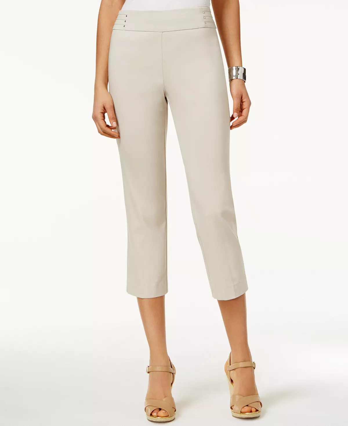 JM Collection Embellished Pull-On Capri Pants, Created For Macy's 7 JM Collection Embellished Pull-On Capri Pants, Created For Macy's - Image 7