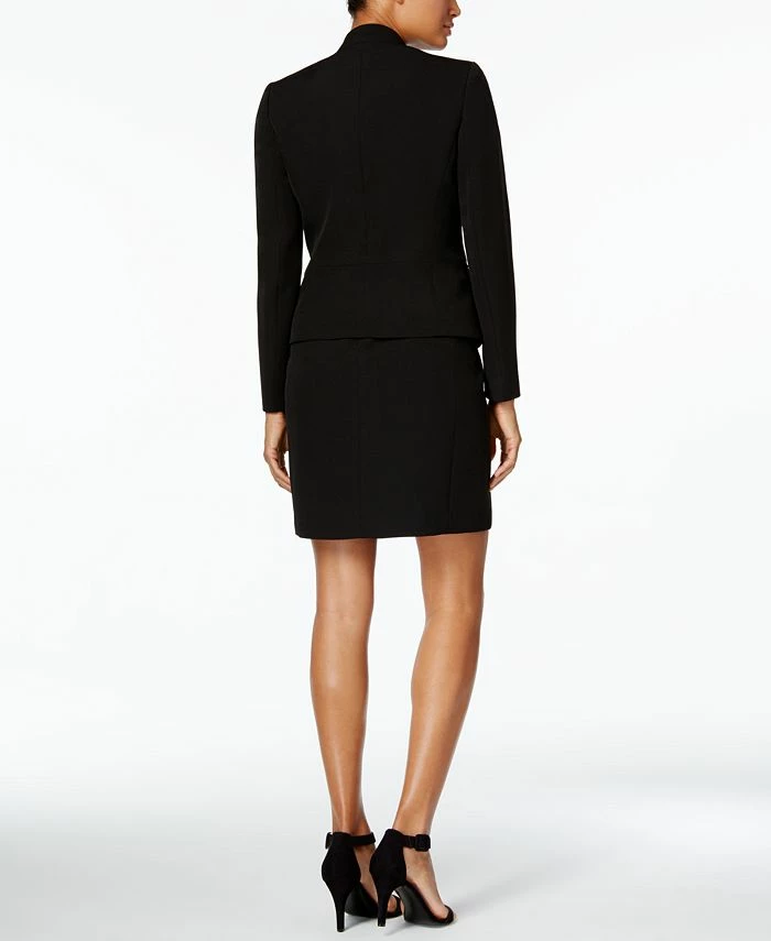 Anne Klein Executive Collection Shawl-Collar Sleeveless Sheath Dress Suit, Created For Macy's 4 Anne Klein Executive Collection Shawl-Collar Sleeveless Sheath Dress Suit, Created For Macy's - Image 4