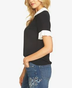 Alternative view of CeCe Olorblocked Collared Blouse